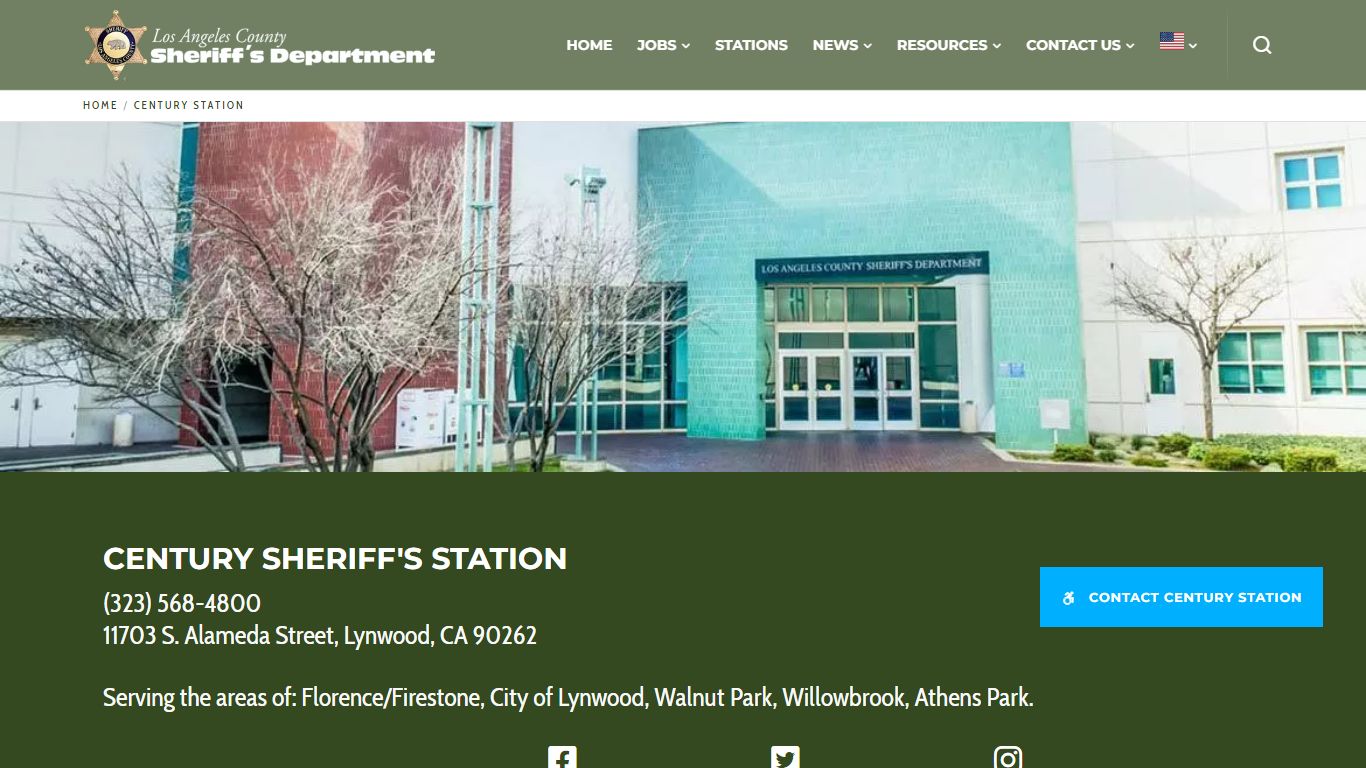 Century Station | Los Angeles County Sheriff's Department